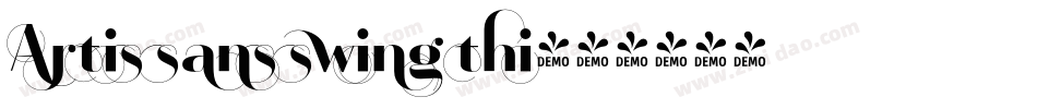 Artis sans swing thi字体转换